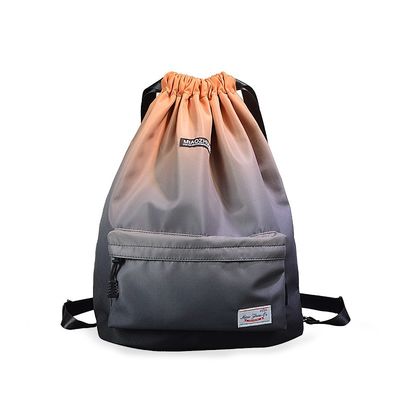 Trouxa levando fácil do Gym do cordão, teste padrão impermeável da lâmina de folha da trouxa dos esportes